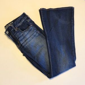 American Eagle super super stretch flare jeans
